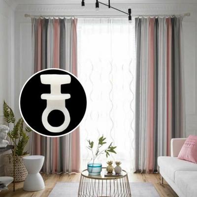 50Pcs Plastic Curtain Track Hooks Runner Fit Replacement Accessories For Camper