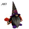 Star Striped Peaked Hat Gnomes Halloween Gnome Decoration, Witch Swedish Tomte Ornament, Plush Handmade Fabric Dwarf Dolls Scandinavian Elf for Party