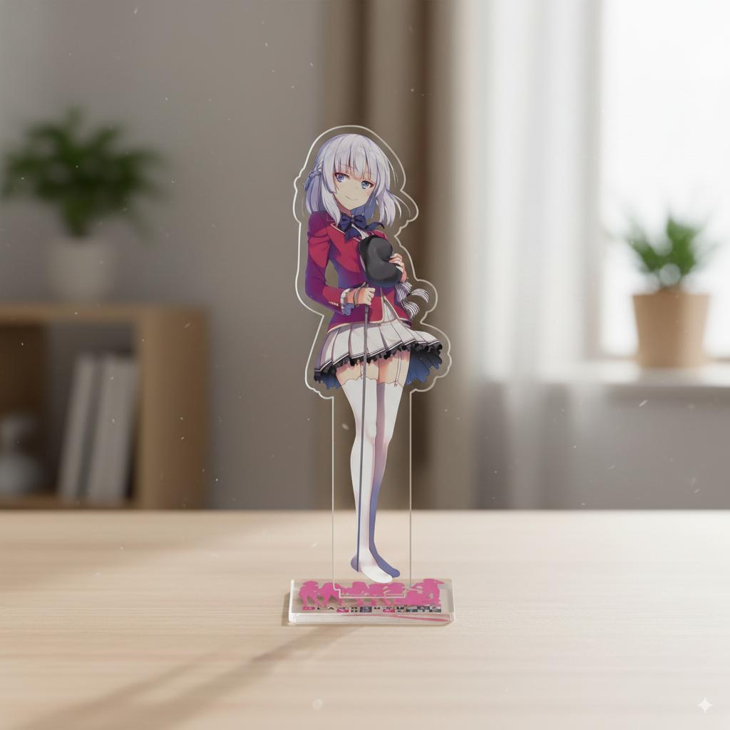 Klassenzimmer Des Animes 15cm Acryl-Ständer - Horikita Suzune & Karuizawa Kei || Heiße Anime Schreibtischdekoration Spielzeug