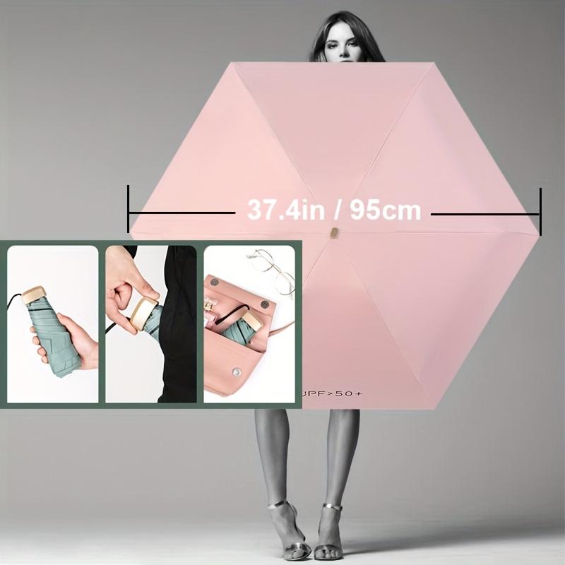 Mini Capsule Umbrella Small Pocket Rain Umbrella Folding UV Ultraviolet Protection Ultra Light Sunny And Rainy Dual Use Umbrella