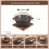 OEING Cast Iron Charcoal Tea and Grill Stove Set