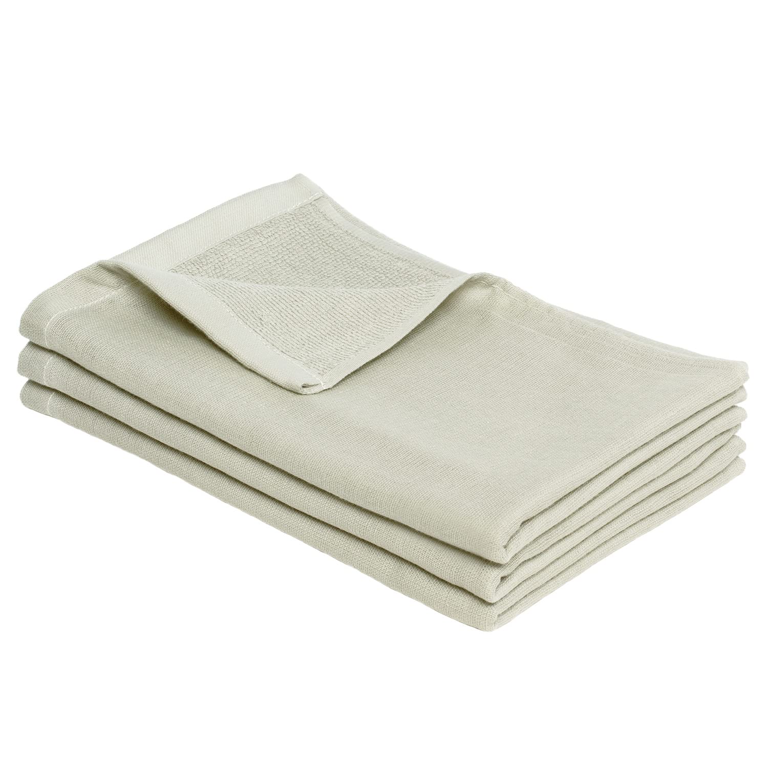 

Bloom Gauze Face Set of Speedy Senshu Cotton Japanese-Made Towels, 3, Dry, Towels, Quick-Drying, Lightweight, Thin, 100% (Light Gray)