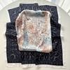Luxury Square Scarf For Women Elegant Ladies Floral Print Hijab Neckerchief Shawl 70*70Cm Soft Stain Imitation Silk Scarves
