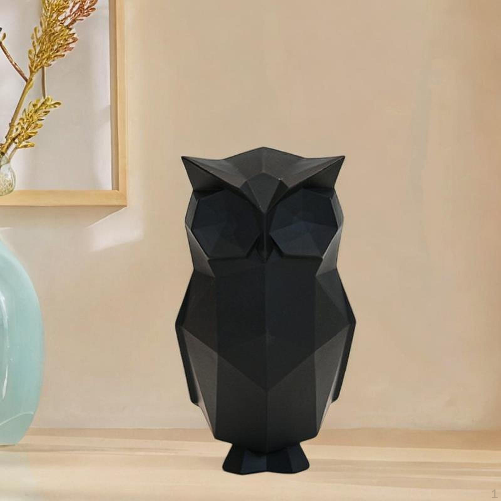 

Абстрактные геометрические скульптуры Фигурка совы Скульптура животного Коллекционная статуэтка птицы чёрный