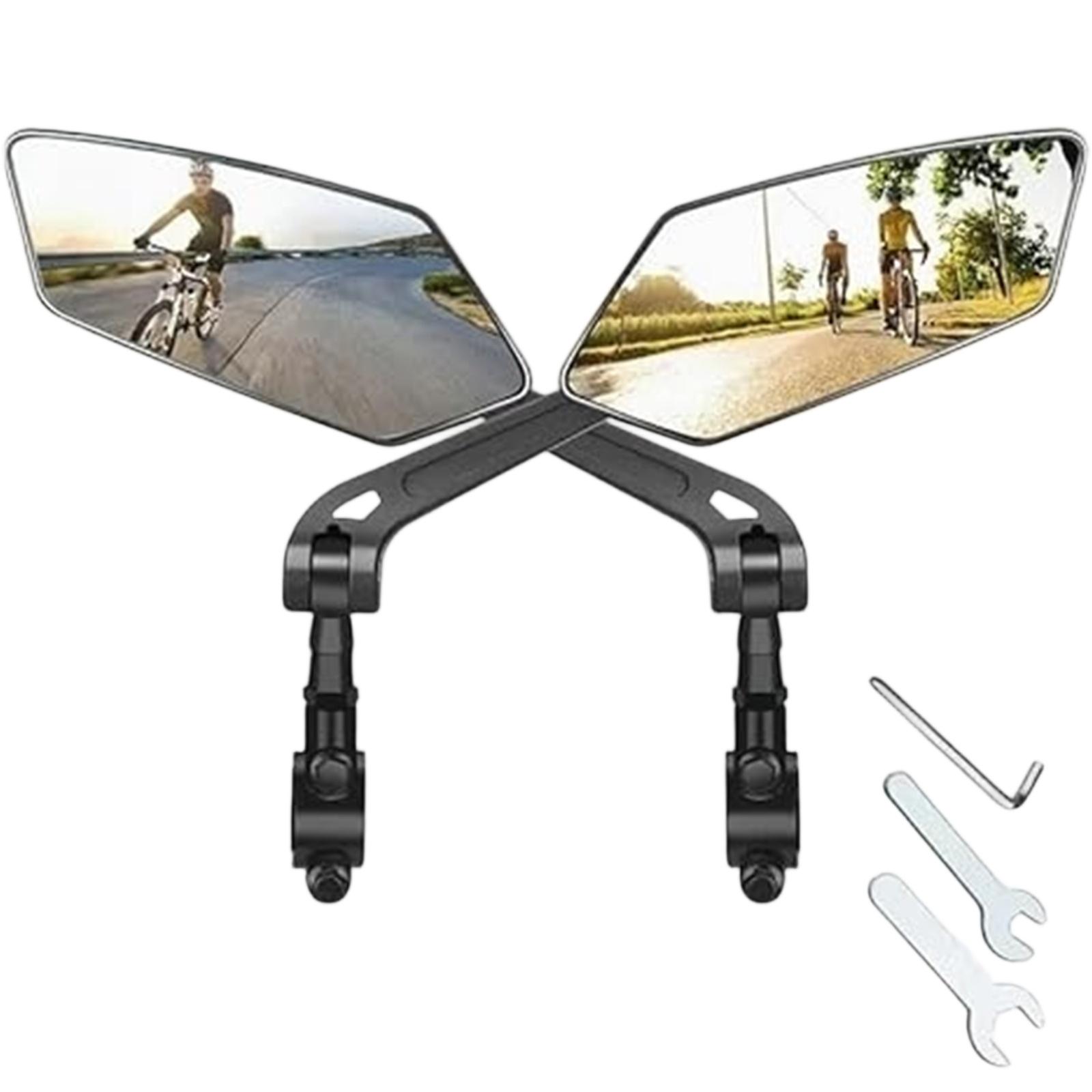 

Adjustable Rearview Mirror, 360° View Rear Mirror for Mountain and Electric Bikes, Cycling Safety Accessory for Road and Riding One Size чёрный