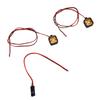 LED Toy Car Lights Remote Control Car Spotlights with   Metal Bracket 12mm Diameter RC Car Flashing Light Strips