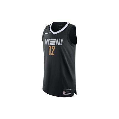 NBA Morant Grizzlies City Edition AU Player Embroidered Jersey T-Shirt Unisex Tops Black DX8764-010