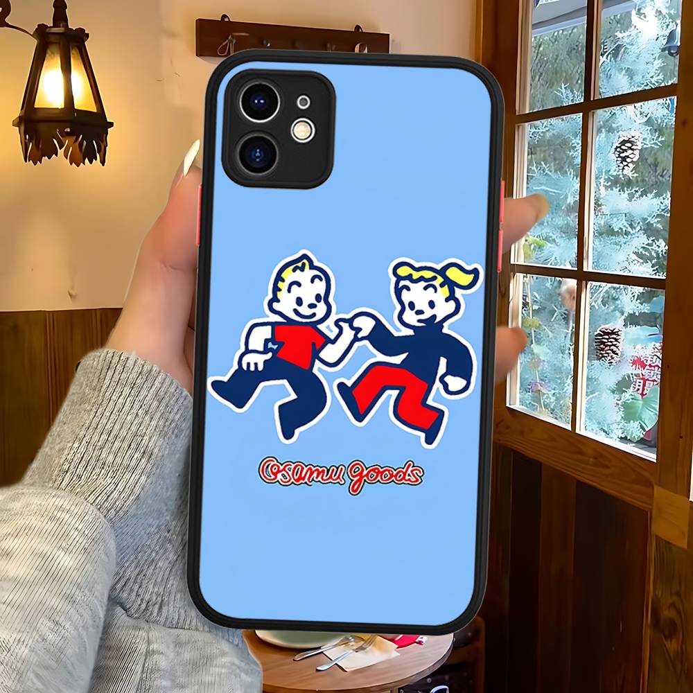 Fashion Osamu Goods Phone Case For IPhone 11 12 13 14 15 16 Pro Plus X XS MAX Matte Bumper Shockproof Cover