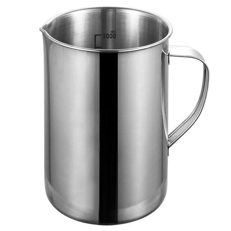 Nonrust Steel Measuring Cup With Precise Measurement Marking For Baking Cooking And Mixing Ergonomic Handle Durable Kitchen Tool
