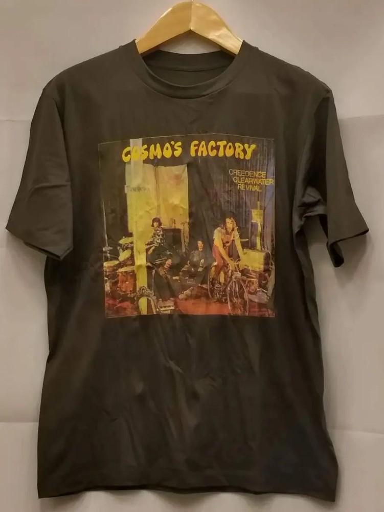 90s Creedence Clearwater Revival Cosmo#039s Factory Black T shirt 90s NH26814 Unisex T-Shirt XL