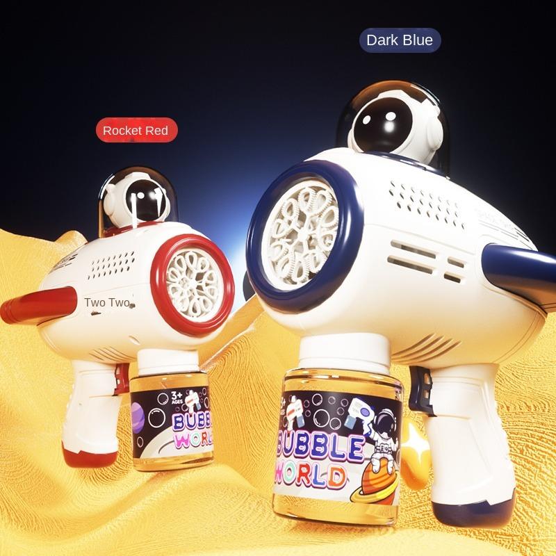 2023 New Children's Bubble Machine Toy INS Burst Fully Automatic Hand-held Astronaut Electric Blowing