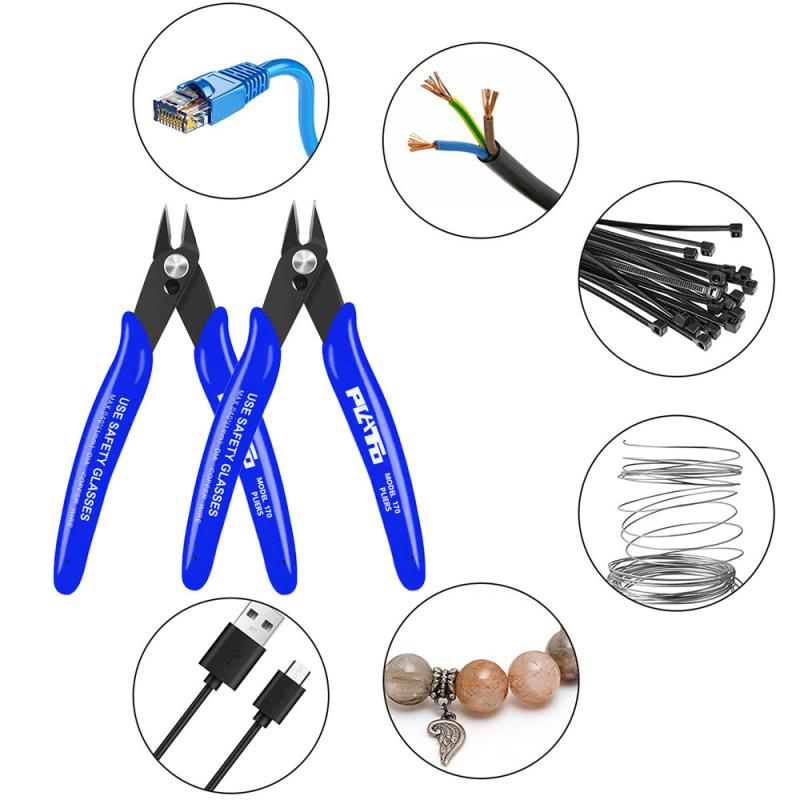 Diagonal Pliers Carbon Steel Pliers Electrical Wire Cable Cutters Cutting Side Snips Flush Pliers Nipper Electrician Hand Tools