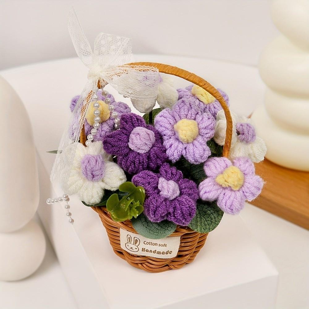 Finished Product Handmade Flower Handmade Weaving Flower Simulation Flower Valentine's Day