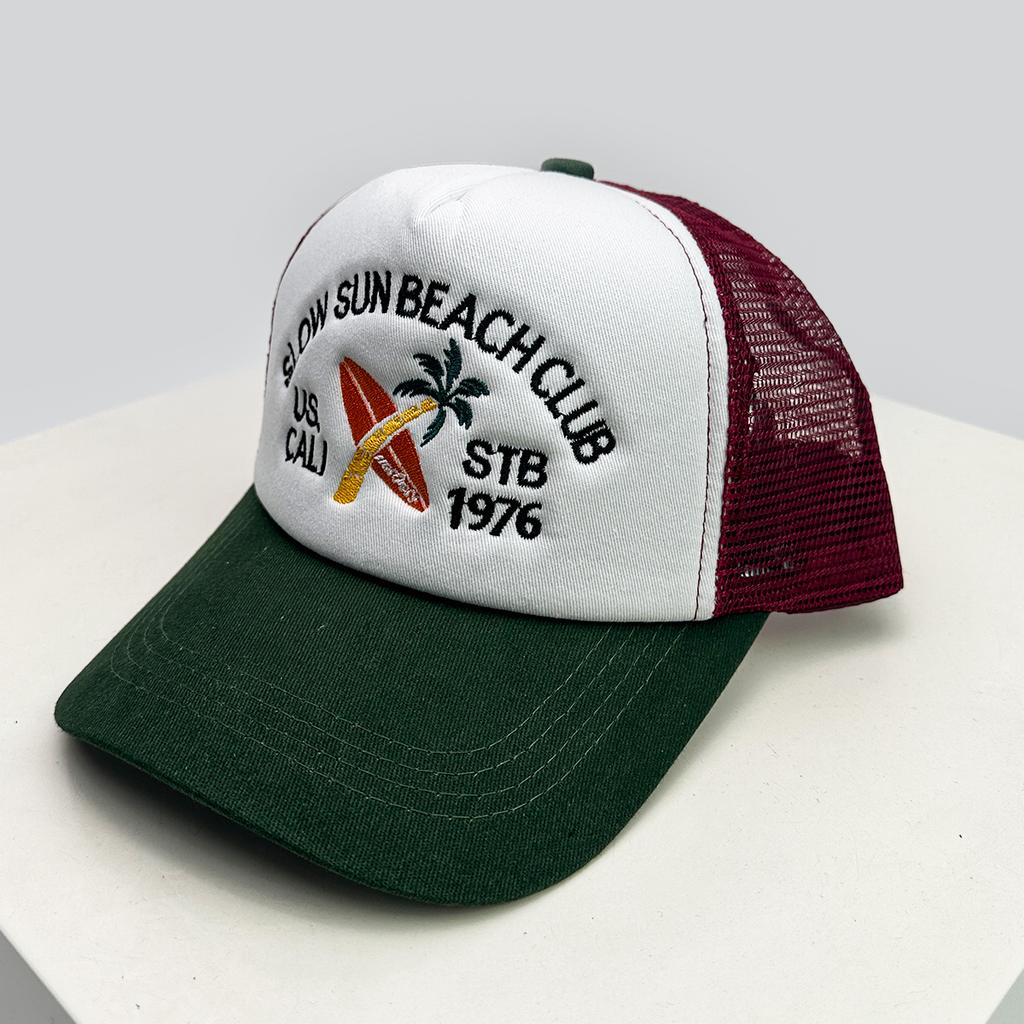 American Hip-hop Letter Embroidery Baseball Hats Sunshade New Unisex Color Block Breathable Trucker Caps Versatile Street Mesh