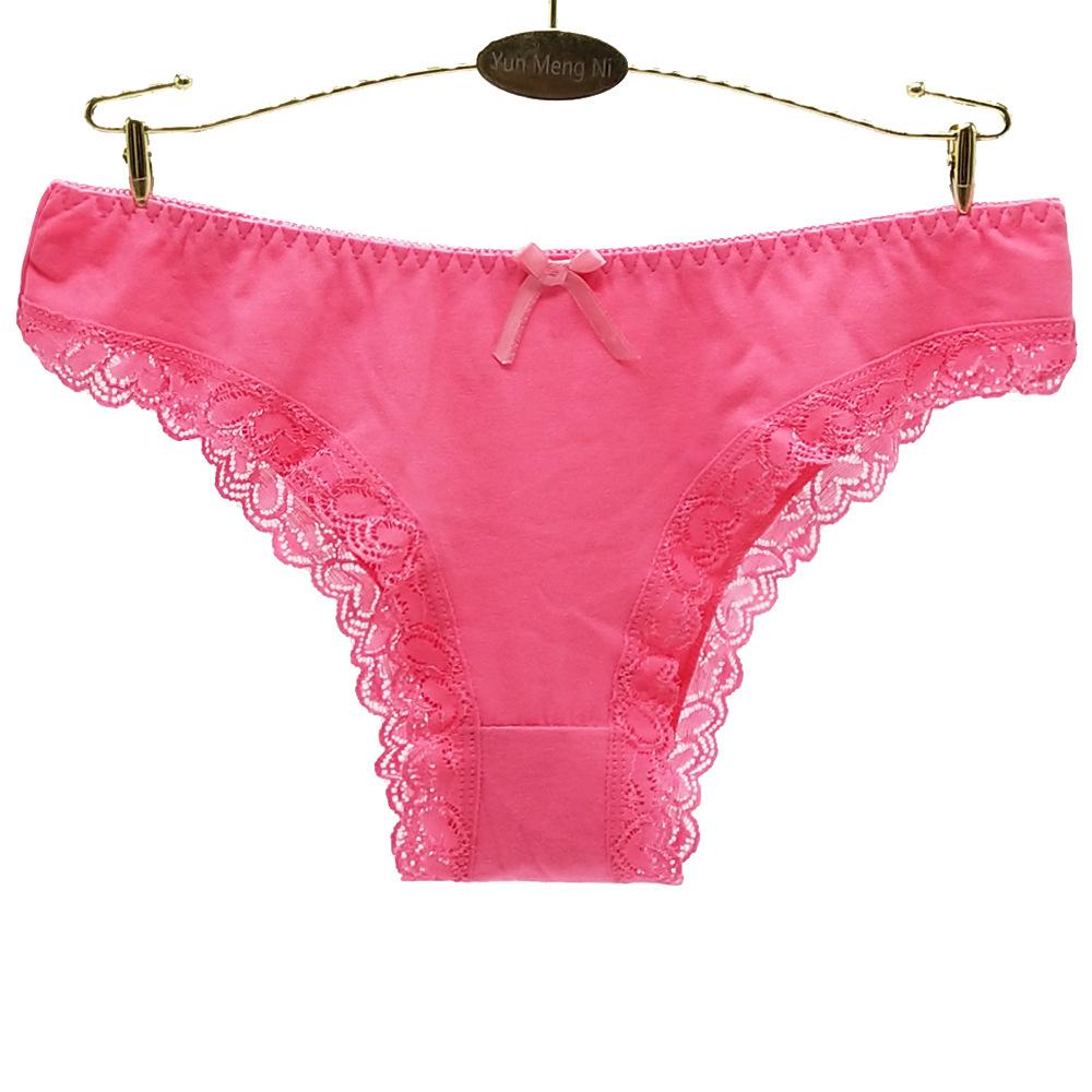 Underwear Cotton Briefs Sexy Panties Lace Ladies Girls Knickers Intimates For Women 6 Pcs/set