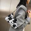 Damen PU-Leder Handtaschen Mode Druck Schulter Unterarmtasche