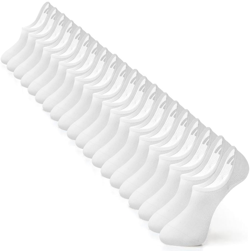 10 Pairs No Show Socks Womens and Mens Low Cut Ankle Short Running Novelty Casual Cotton Invisible Liner Socks With No-Slip Grip
