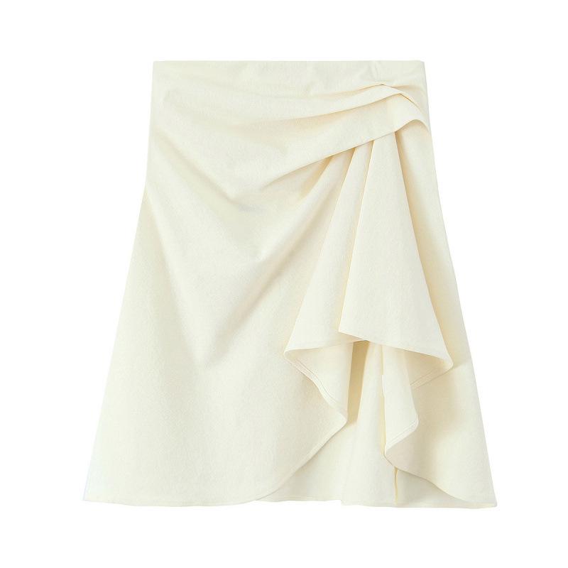 Spring 2026 European & American Slimming Bodycon Pleated Bandeau Top Medium