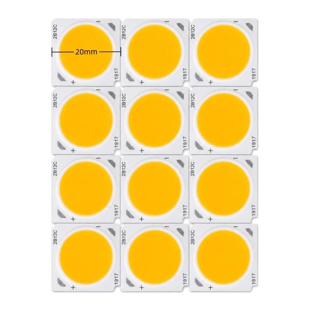 12PCS 1080LM High Power LED Chip 12W COB LED Chip Durable LED Chip Module  Home Lighting