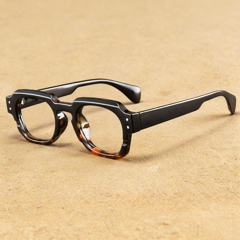 Casual Men's Reading Glasses Fashion Large Square Frame Far Sight Eyewear Plus Diopters Classic Vintage Presbyopic Glasses