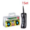 PVC Inflatable Radio Boombox Mobile Phone 80s 90s Retro Hip Hop Themed Party Decoration Props
