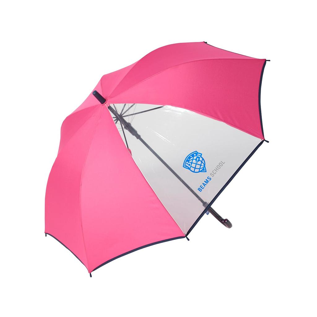 Beams School Long Umbrella with Transparent 120492 Kids Window, PK, 55cm,