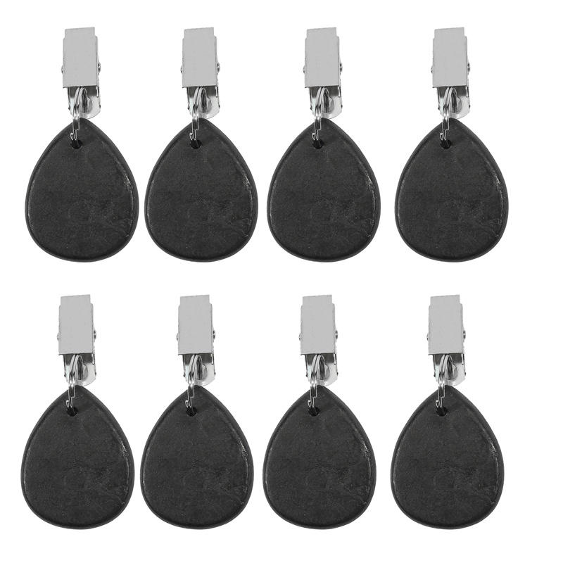 8pcs Tablecloth Pendant Natural Stone Keychain Colored Marble Tablecloth Clip Curtain Pendant Clip Pendant Accessories