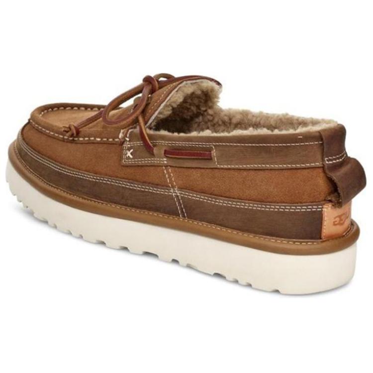 UGG Comfortable Versatile Boat Shoes Men Shoes Brown 1106811-CHE