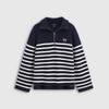 Gap Women's Logo Striped Half-Zip Knit Top