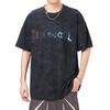 New Summer High-density Knitted Loose Printed Men's T-shirt Short-sleeved