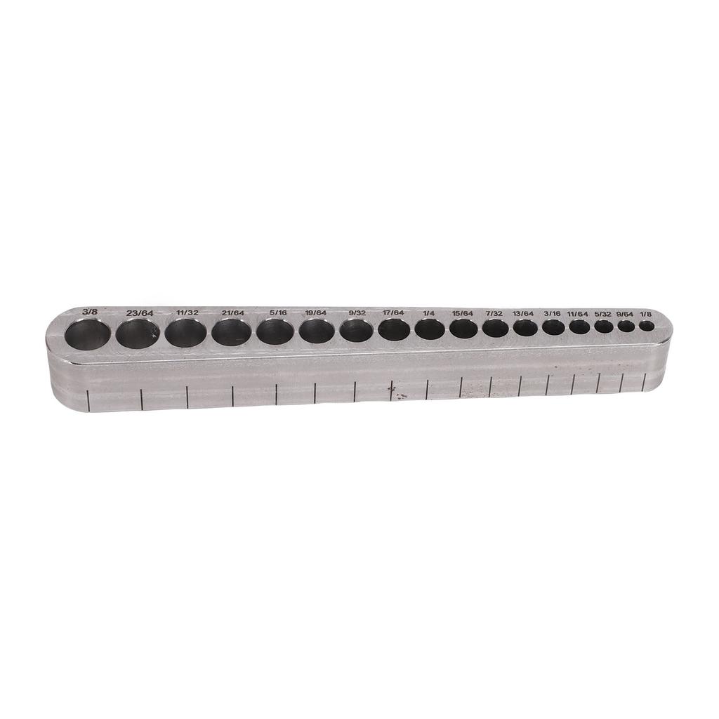 Drill Bit   Aluminum Alloy 0.32 To 0.95cm 17 Drill Sizes Drill Jig Block for Straight Holes
