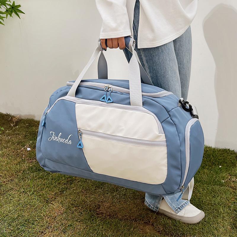 Nová velkokapacitní taška do posilovny, na služební cestu, cestování, venkovní módu, multifunkční taška duffle, oddělení suchého a mokrého, taška na jógu