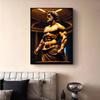 Stone Gold Statue Muscular Greek God Statue Prints Poster Canvas Painting Modern Wall Art Picture Living Room Bedroom Home Decor