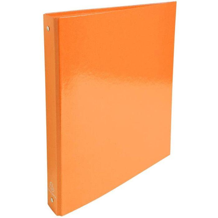 Classeur à anneaux - Exacompta - Iderama - 30mm - Orange - A4 - 4 anneaux