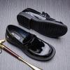 Sleeve Feet Lazy Shoes Men'S Shoes Casual Trend Patent Leather Loafers One Pedal Small Leather Shoes Men