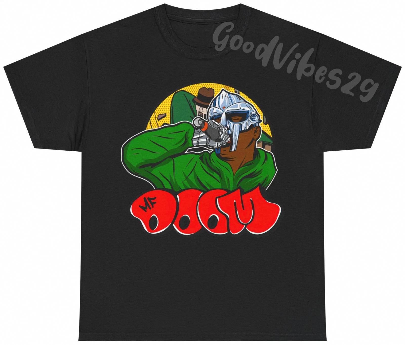 MF Doom Tribute Vintage Cartoon Style Rap Hip Hop S-5XL T-Shirt Men Women Unisex L