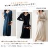 Elegant Knit Long Sweater Elegant Ribbed Loose Solid Perfect for Everyday [MlleeSSeeldyTRC] Dress, Sleeve, V-Neck, Dress, Knit, Fit, Slimming, Color,