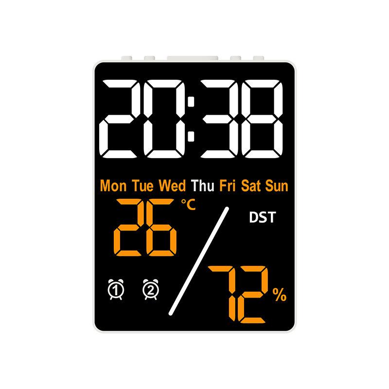 Multifunctional Electronic Alarm Clock with Temperature & Humidity Display 5508
