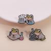 Épinglette Émail Grenouille de Laboratoire de Sciences Enseignant de Sciences Béchers et Tubes à Essai Microscope Broche Badge de revers Bijou Cadeau pour Amis