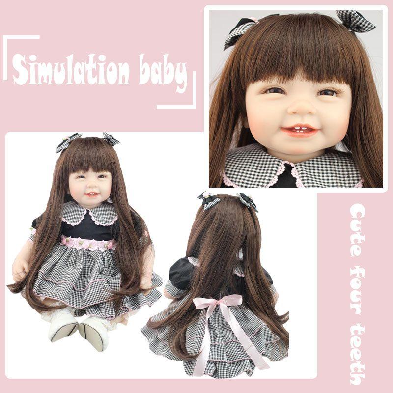 Npk Cute Smiling Face Realistic Baby Doll For Pretend Play And Girls' Gifts