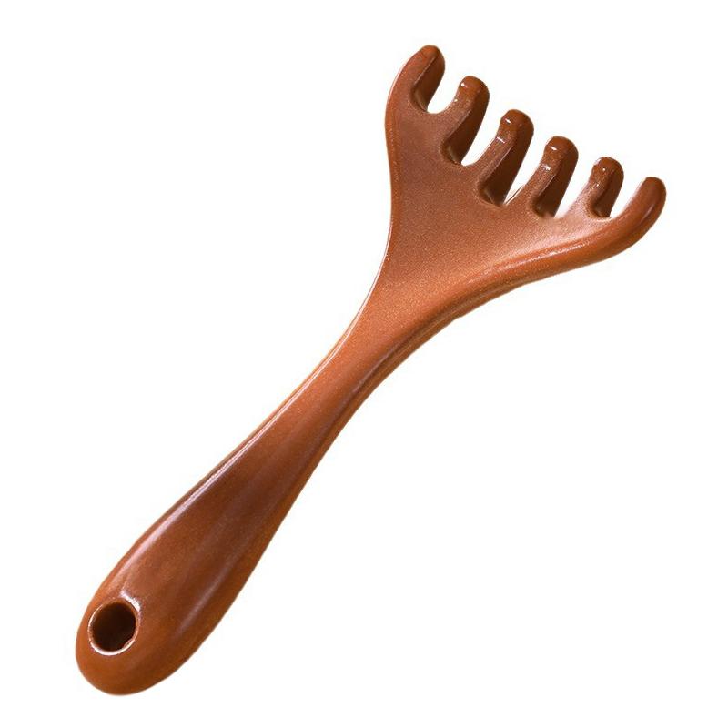 

Body Meridian Massage Comb Resin Deer Antlers Wide Tooth Acupuncture Help Blood Circulation Anti-static Smooth Hair Tool