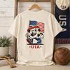 USA Soccer Ball Pride T-Shirt | American Flag Back Design
