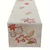 1pc Rustic Maple Tablecloth Thickened Hemp Embroidery Table Flag Gift Party Birthday Party Decoration Restaurant Decoration Tablecloth Room Decoration