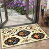 Vintage Bird Butterfly Floral Floor Rug Non Slip Doormat Retro Flower Pattern Entry Carpet For Bedroom Porch Indoor Decor Mat