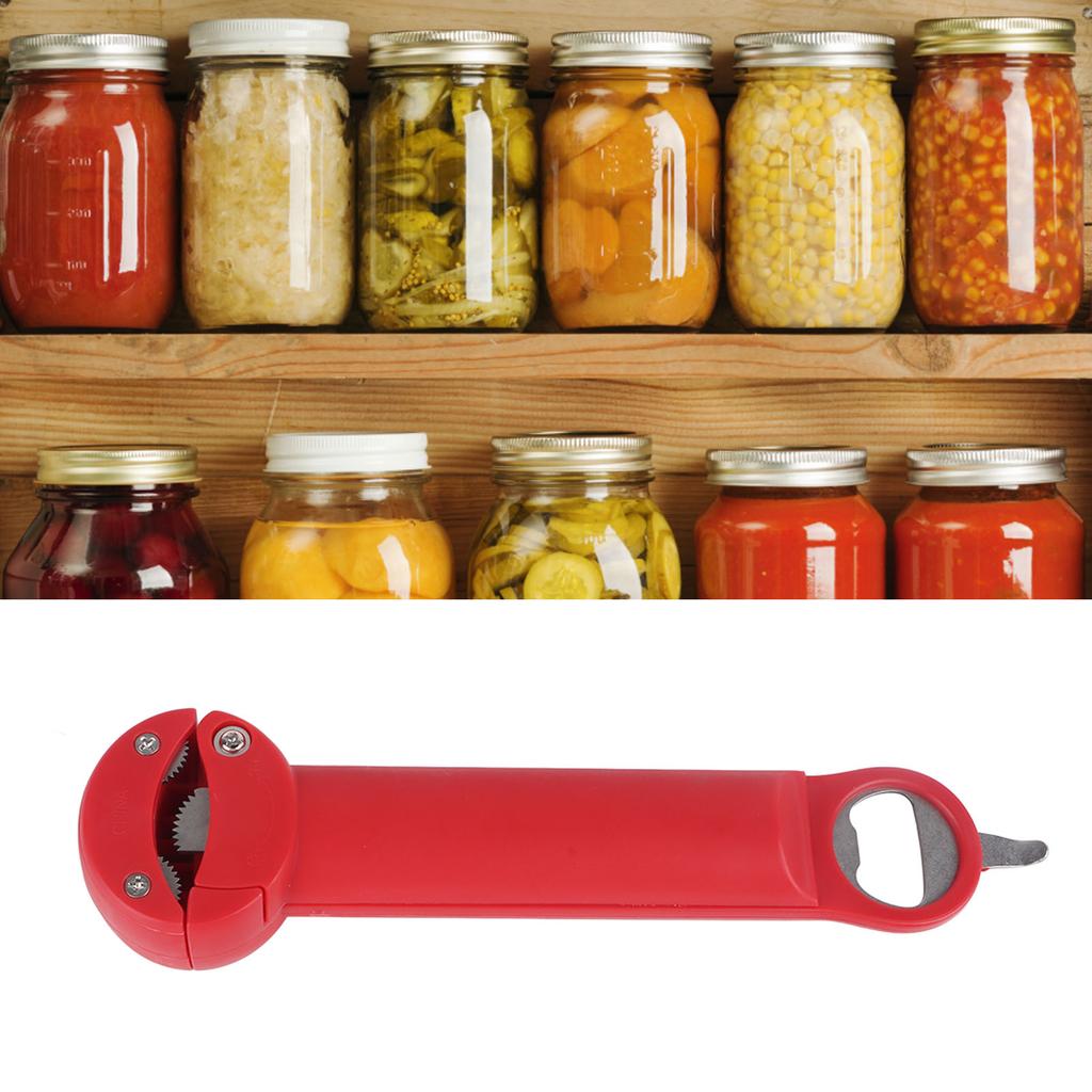 Stainless Steel Screwer 3 in 1 Multifunctional Retractable Jar Bottle Opener Tab Opener Auxiliary Bottle Opening Tool