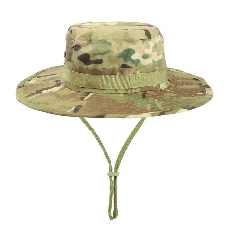 Unisex Wide-Brim Camouflage Cap - Outdoor Military, Work & Utility Style for Summer & Spring/Autumn
