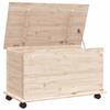 VidaXL Storage Chest with Wheels ALTA 73x39.5x44 Cm Pine Wood 353927