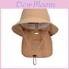 Nylon Multifunction Wide Brim Fisherman Hat With Sun Protection For Outdoors