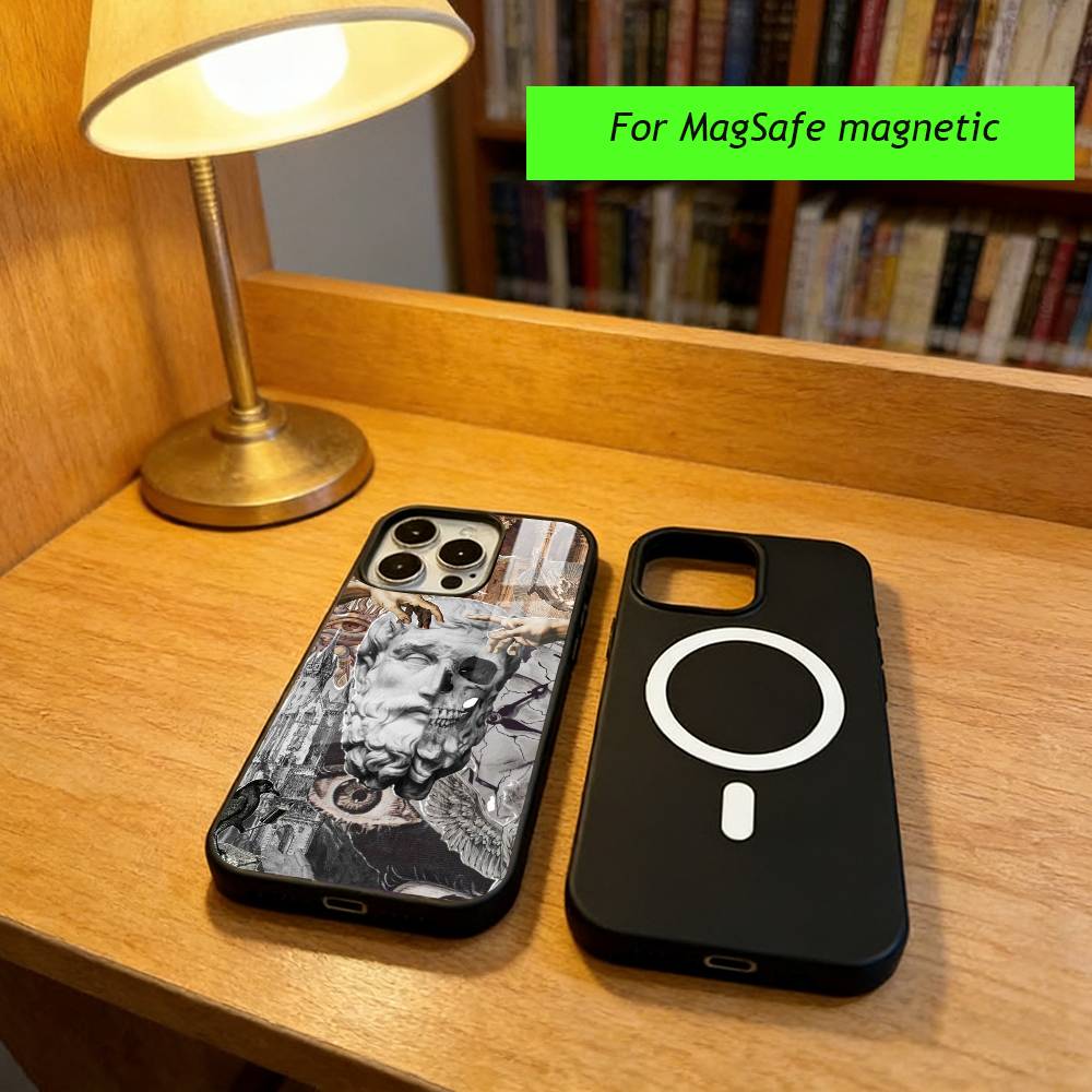 Renaissance theme Phone Case For iPhone17,16,15,14,13,12,11 Plus,Pro Magnetic with Magsafe Wireless Charging