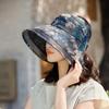 Breathable Flower Empty Top Cap Adjustable Large Brim Sun Hat Anti-Sun Fisherman Hat  Outdoor